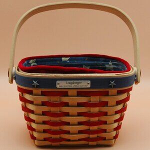 Vintage Longaberger Inaugural Basket, 2001 Hostess Appreciation Gift